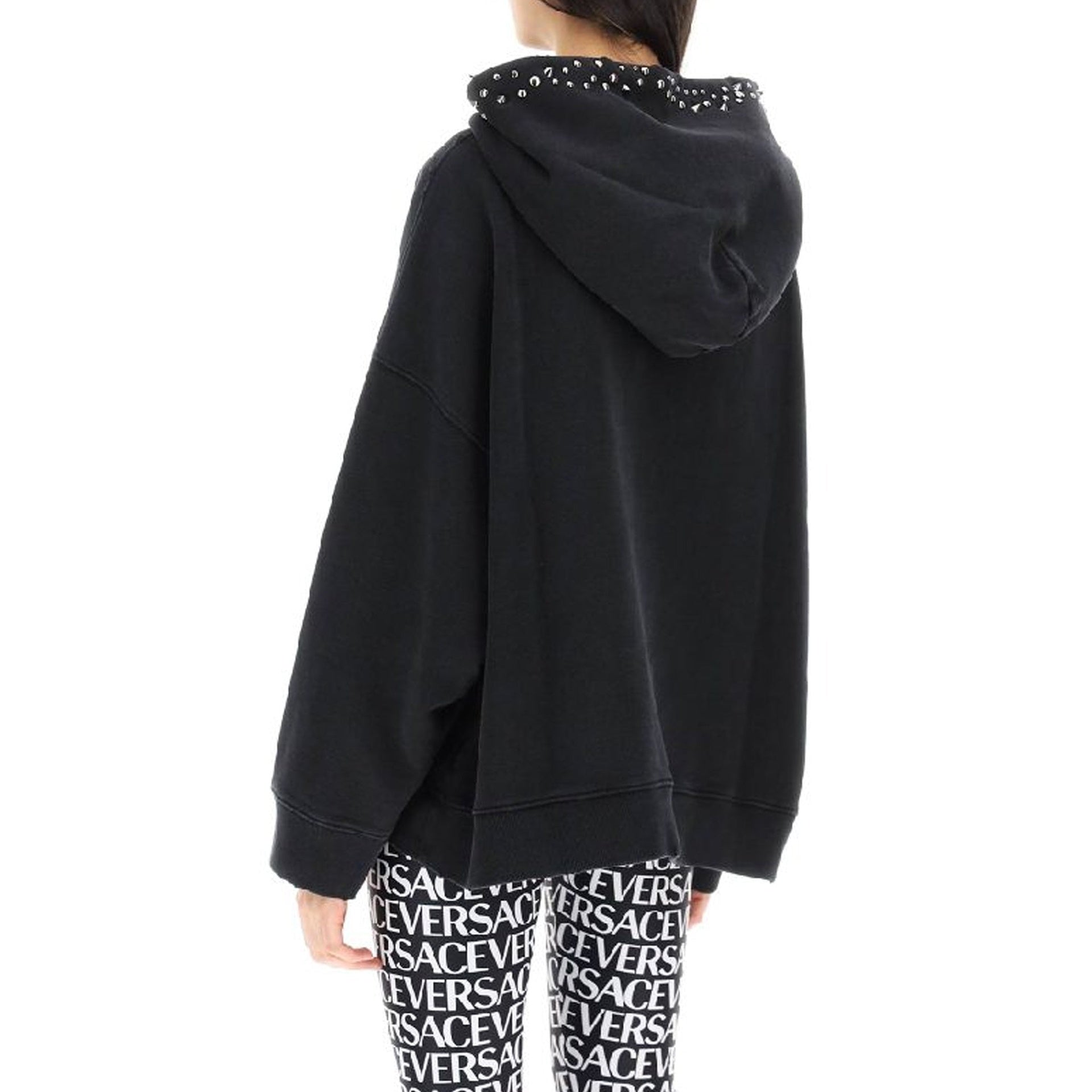 Versace Cotton Logo Sweatshirt - WOMEN CLOTHING - VERSACE - T.Luxy